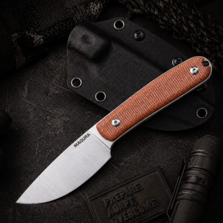 避難用具 f.u.G ▻ Ніж Фіксований Magura F66 14c28N Brown купити в Україні