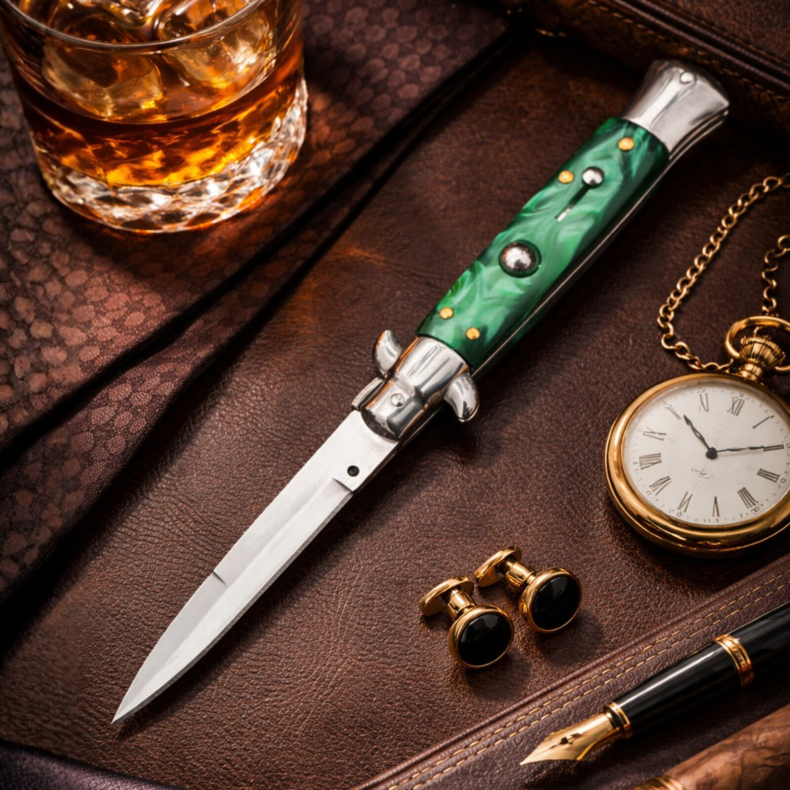 Ніж стилет AKC green