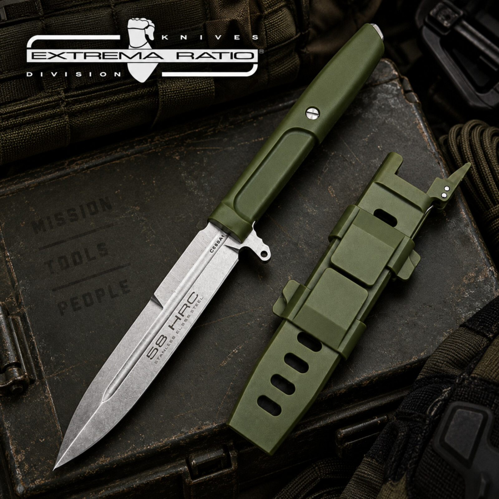Ніж фіксований Extrema Ratio Requiem Olive